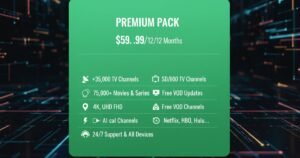 Premium IPTV Smarters Pro Pricing Plans